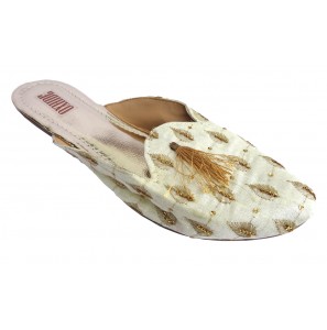 Oxhide Sea Green Women Mules
