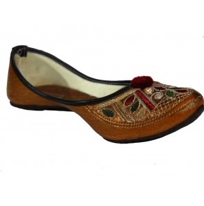 Oxhide Embroidered Leather Jutti