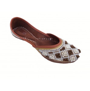 Oxhide Embroidered Leather Jutti